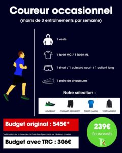 Budget running coureur