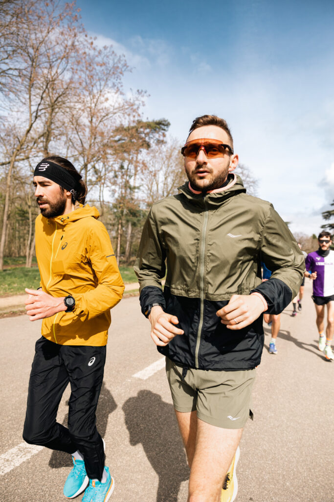 2 runners à l'entraînement
