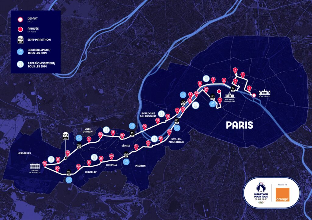 Parcours du marathon pour tous 2024