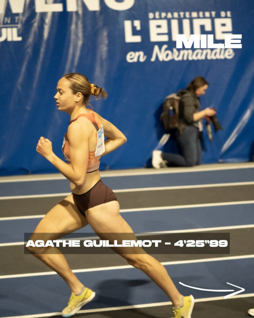Agathe Guillemot record de France Mile