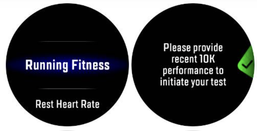 Test de condition physique COROS